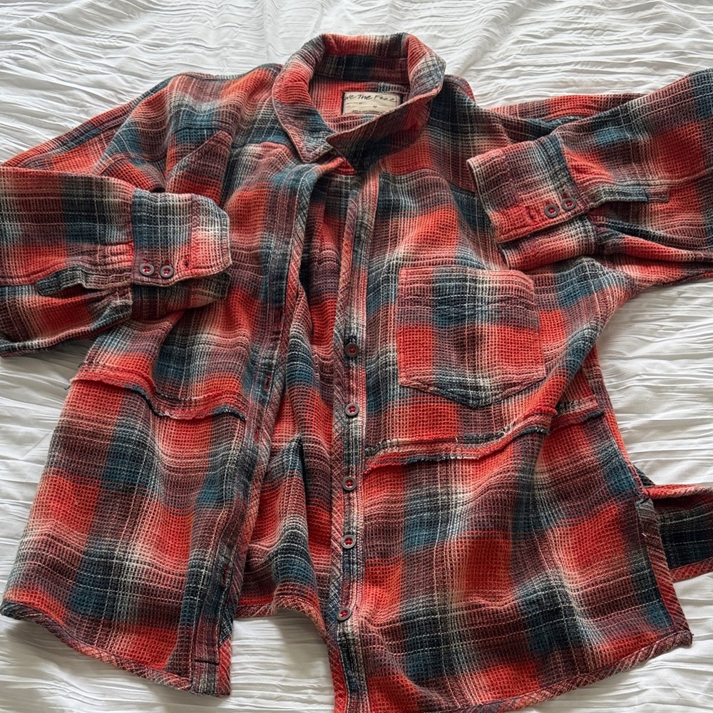 WE THE FREE flannel cardigan